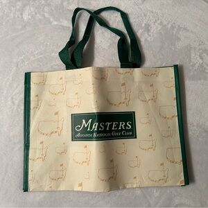 Masters Augusta National Golf Club Beige & Green Tote Bag